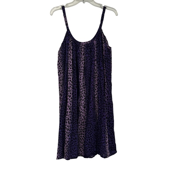 Island Planet women’s 2 toned purple animal print dress loose fit - Picture 2 of 11